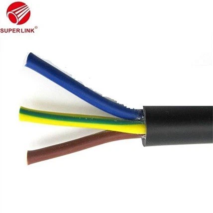 Câble d'alimentation en cuivre sans oxygène RVV 2 Core 3 Core 4 Core
